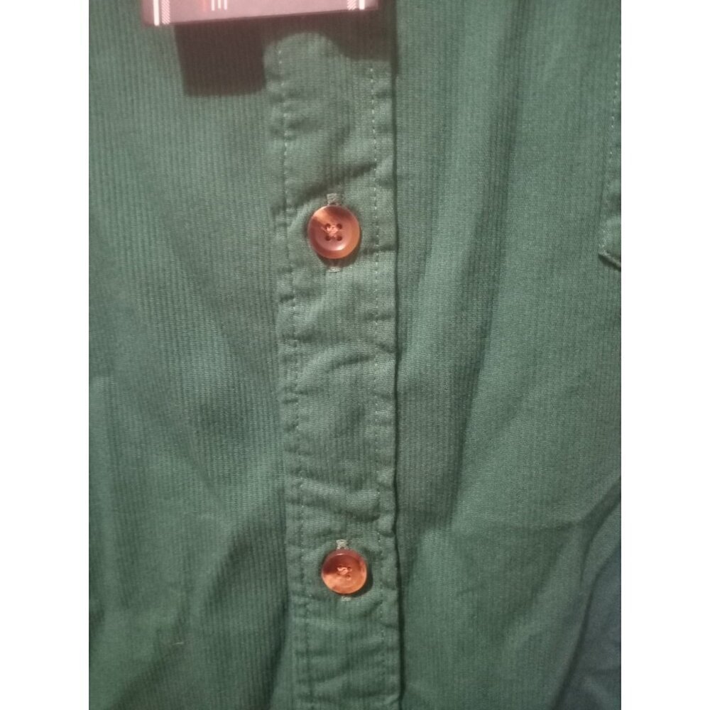 New ROUNDTREE & YORKE Long Sleeve Shirt Modal Cotton Green size 2XL - Picture 6 of 12